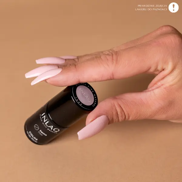 Гибридный лак для ногтей французский розовый натуральный, 6 мл Inlaq Essential, цвет french pink natural — фото 4