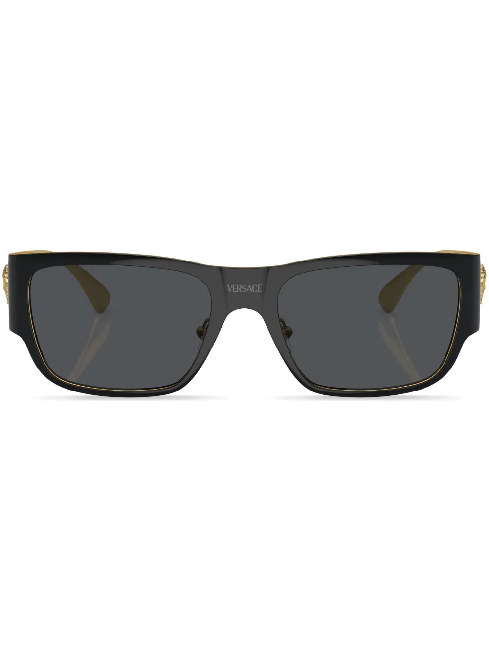 

Солнцезащитные очки в прямоугольной оправе Versace Eyewear, черный
