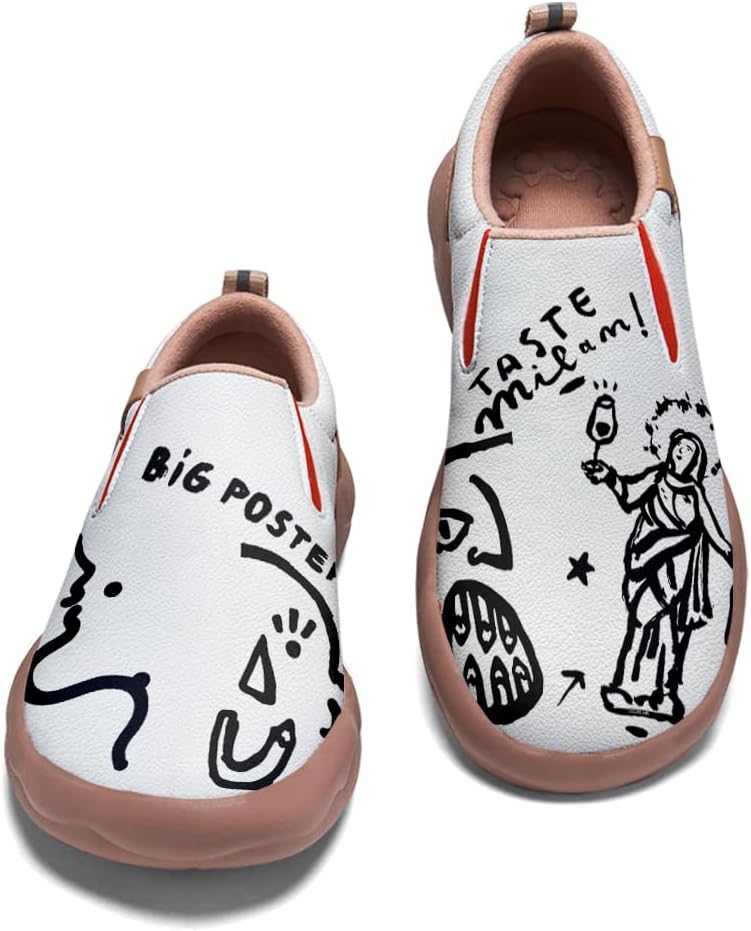 

Мужские кроссовки с граффити, слипоны для повседневной прогулки и путешествий, легкие удобные лоферы Onehorse, Graffiti_06