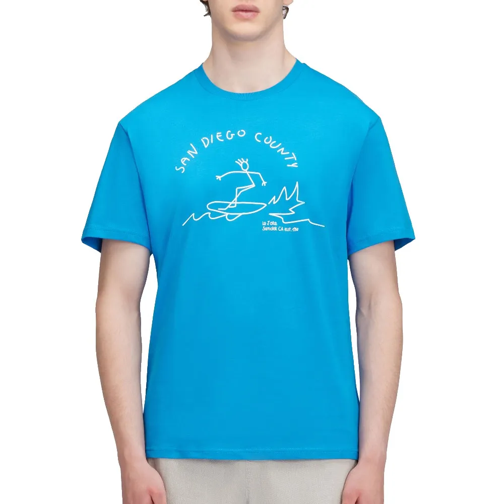 

Футболка Sundek San diego county printed, синий