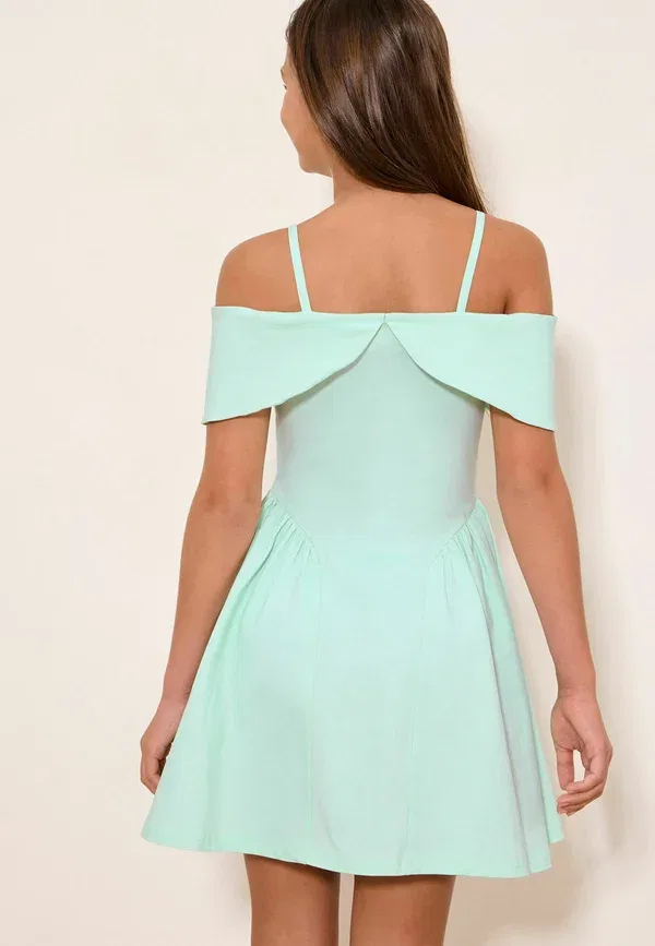 Платье Regular fit teen bow bardot Lipsy, мята — фото 3