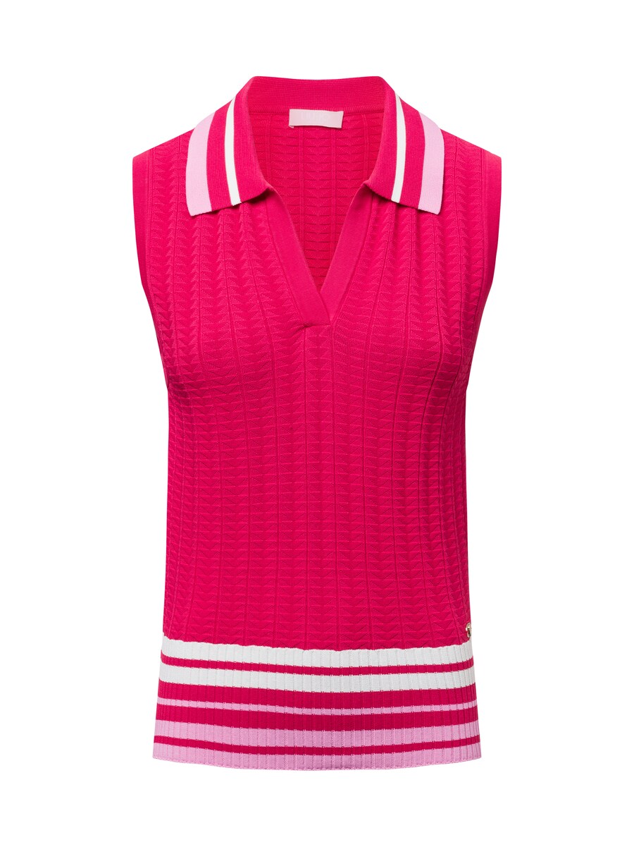 

Вязаный топ Liu Jo, цвет Raspberry/Light pink
