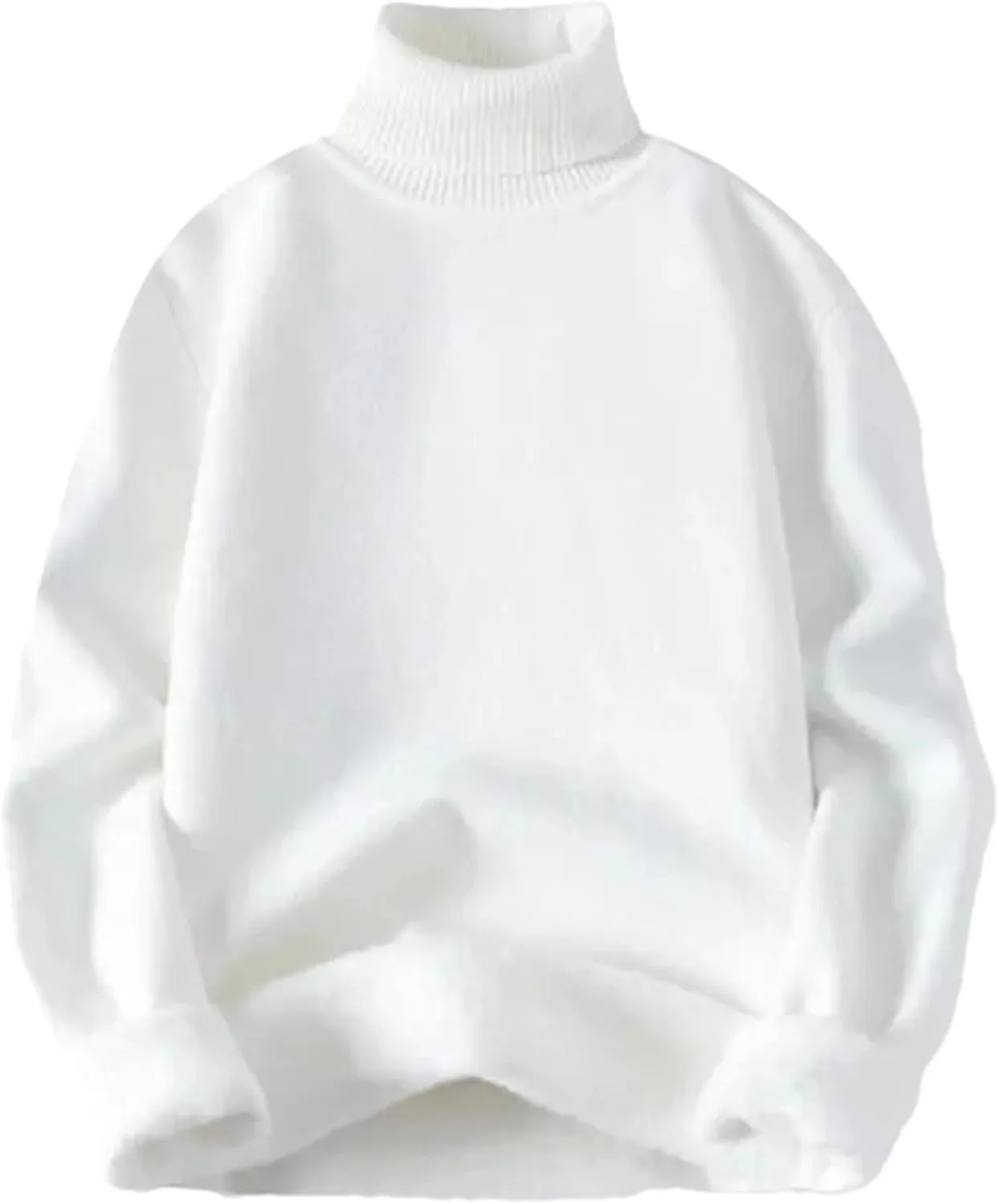 

Мужской водолазка однотонная теплая вязаная OWEIEYEU