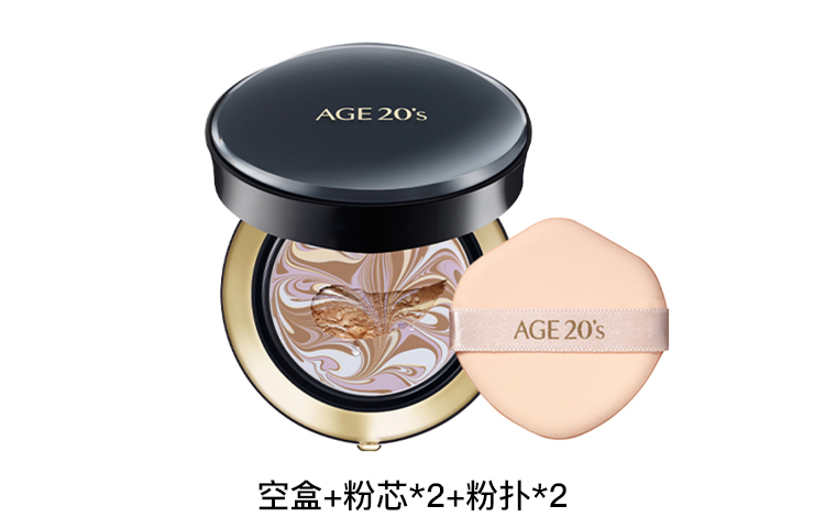 AEKYUNG KERASYS Dual Core Air Cushion тональный крем BB 4 цвета для контроля жирного блеска и защиты от солнца для сухой кожи 14г*2 Aekyung 20's Age — фото 4
