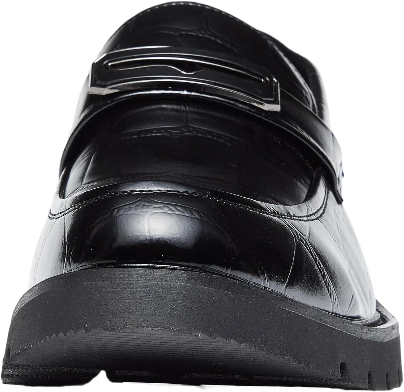 Лоферы мужские Alligator Loafers, Black BEMNRVT — фото 4