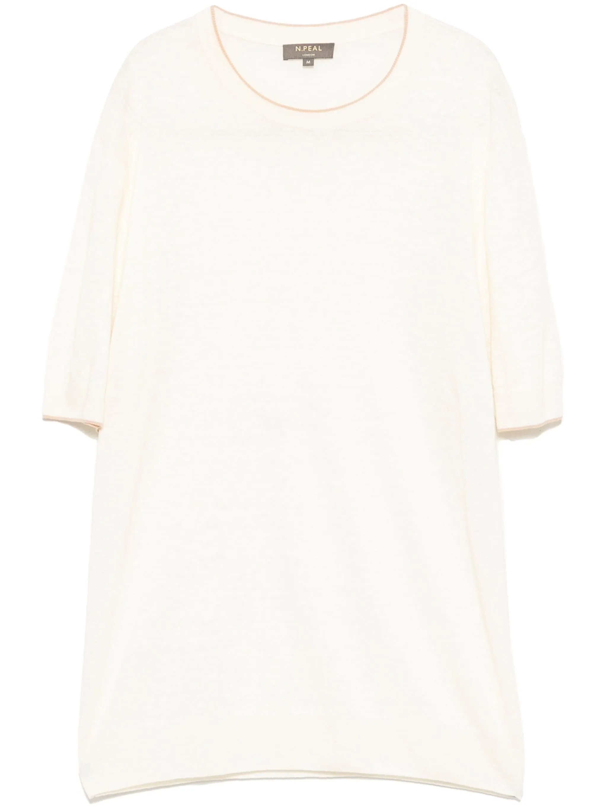 

Футболка с круглым вырезом N.Peal, белый