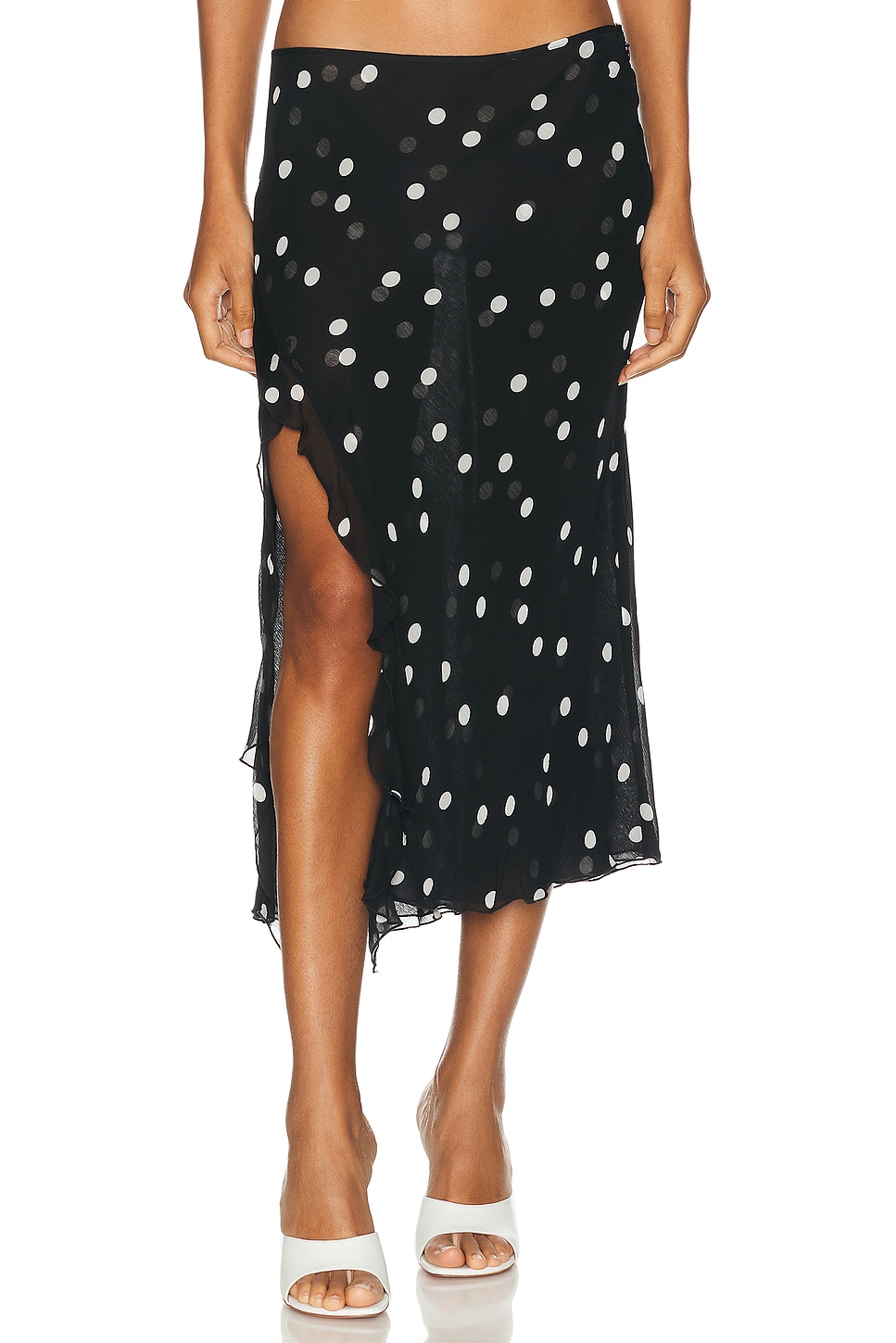 

Юбка с высоким разрезом и оборками PRISCAVera, цвет Polka Dots