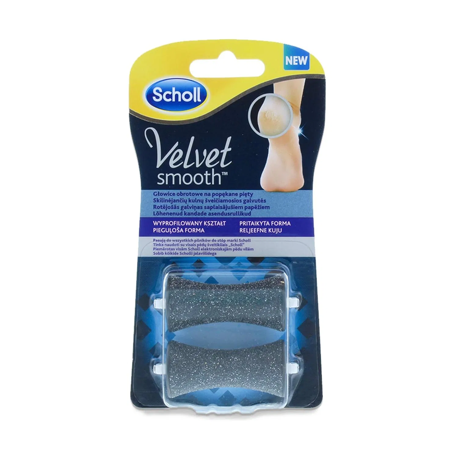Сменные ролики Scholl Thick Velvet Smooth для электрической пилки, 1 шт. Scholl