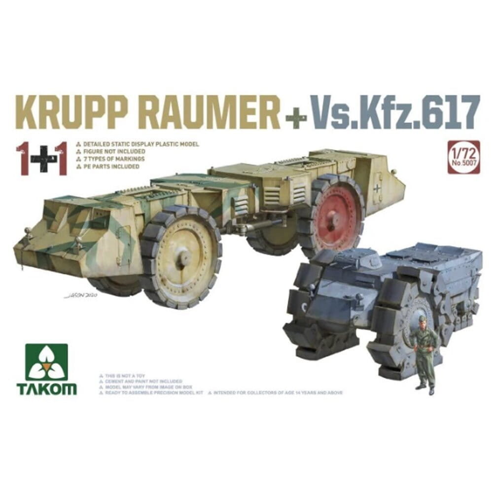 

Крупп Раумер плюс Vs.Kfz.617 1:72 Таком 5007 Takom