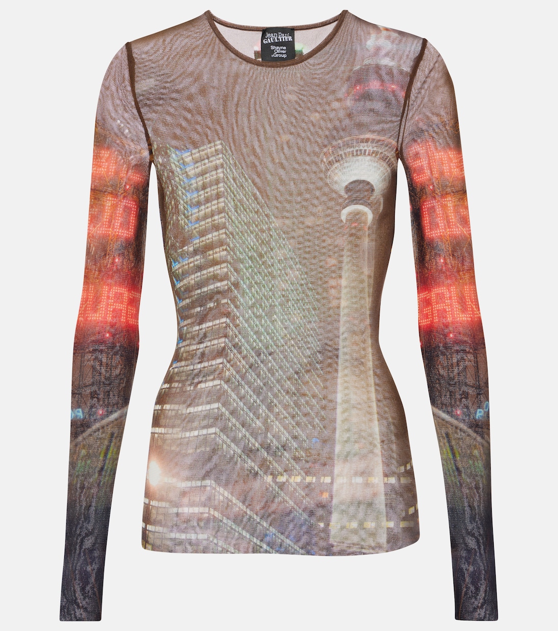 

Топ из тюля Shayne Oliver City Jean Paul Gaultier, разноцветный