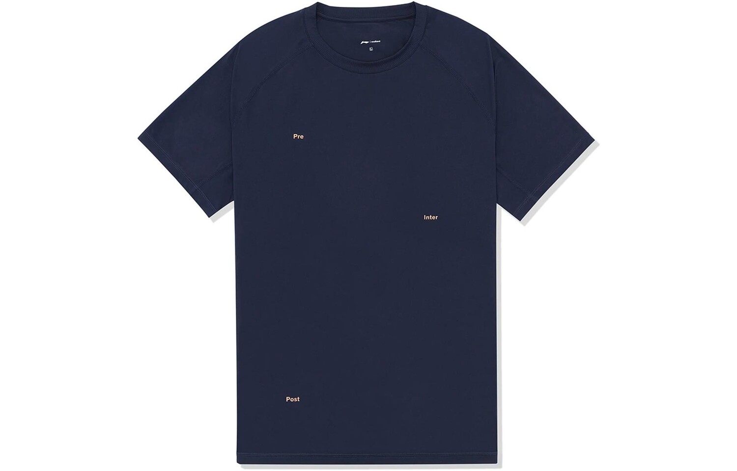 

Футболка для бега, мужская, синяя Lining, синий