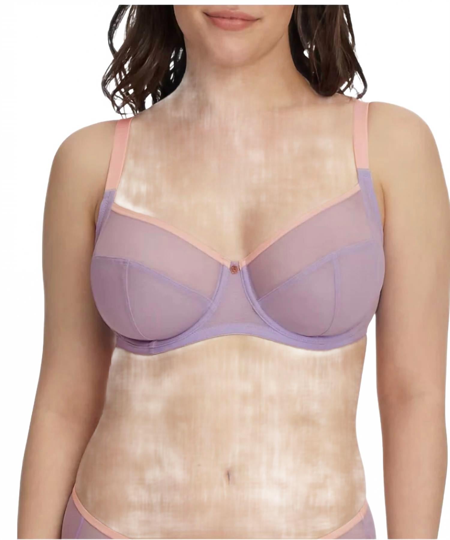 

Чародейка: бюстгальтер с боковой поддержкой на косточках в прозрачном исполнении, цвет ягодно-розовый Skarlett Blue