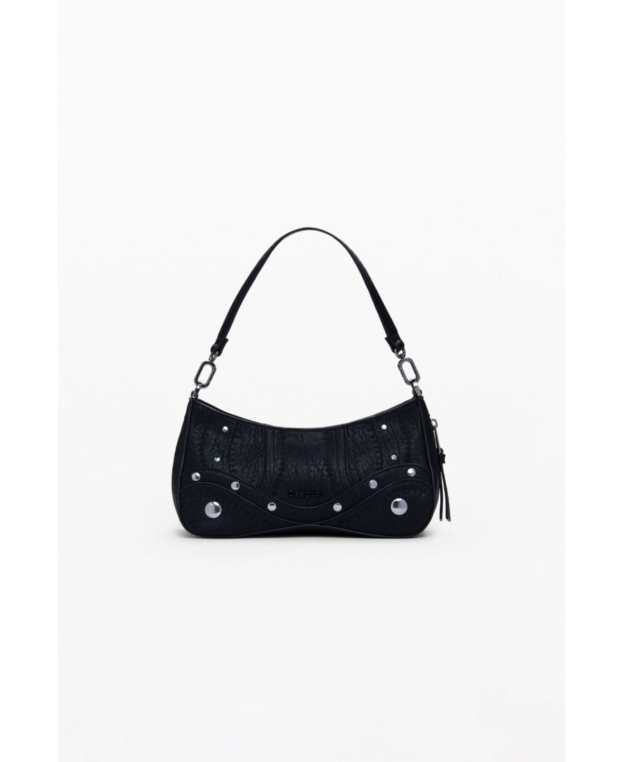 

Маленькая женская сумка из искусственной кожи с вышивкой Desigual, Black