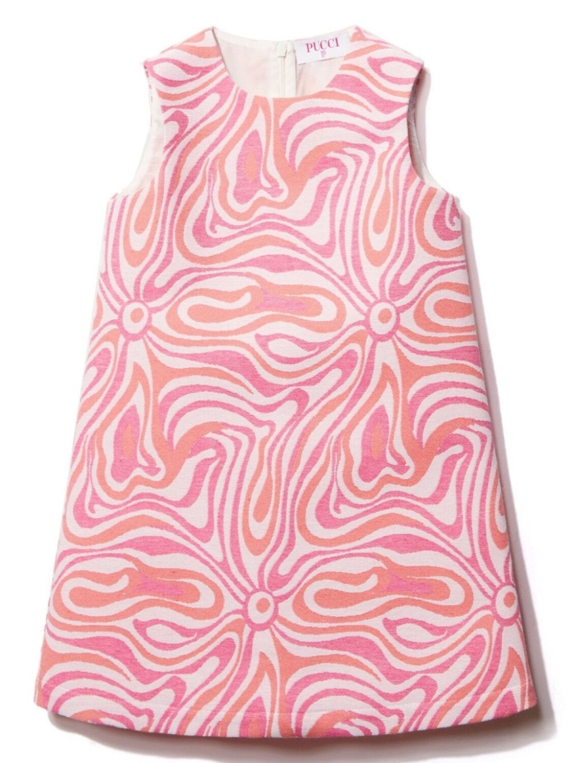 

PUCCI Junior платье из жаккарда-мармо, розовый