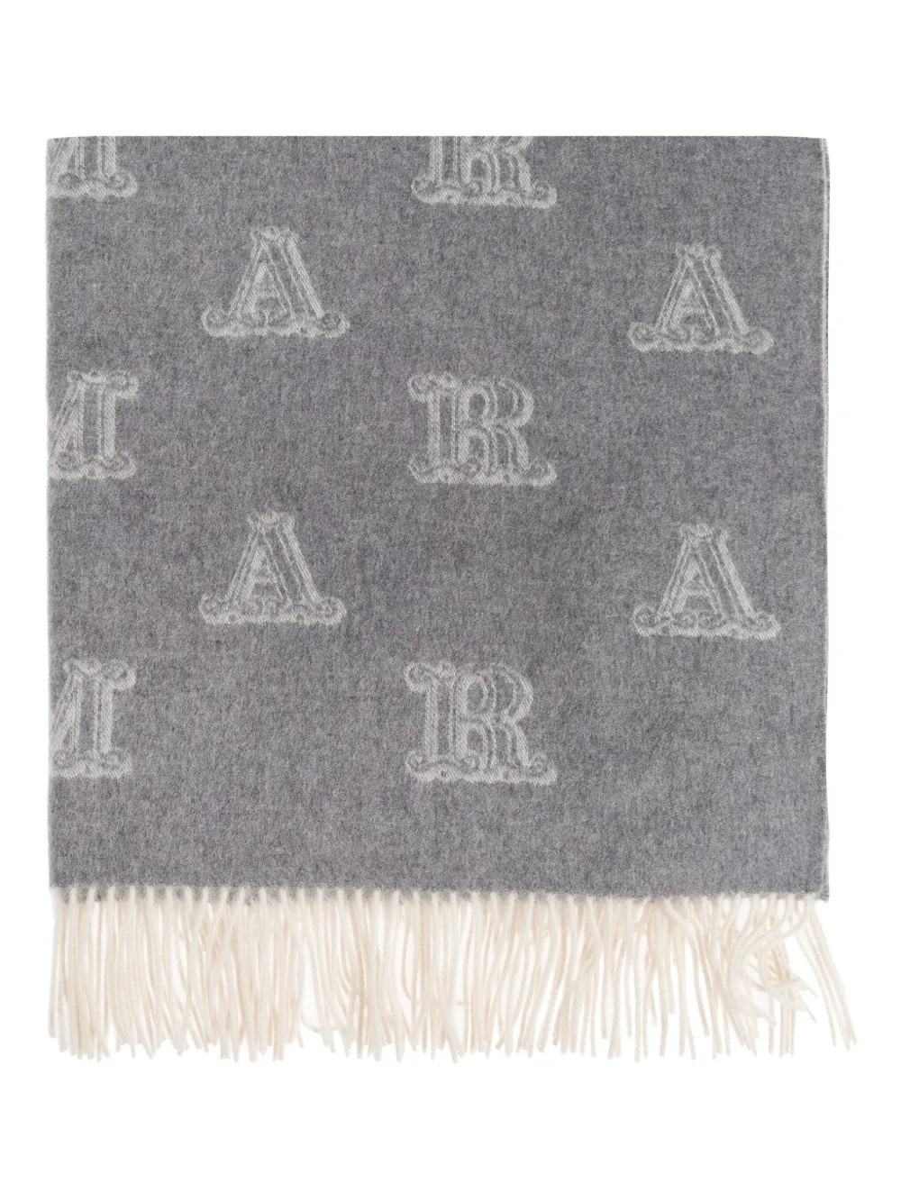 

Шарф с монограммой Max Mara, серый