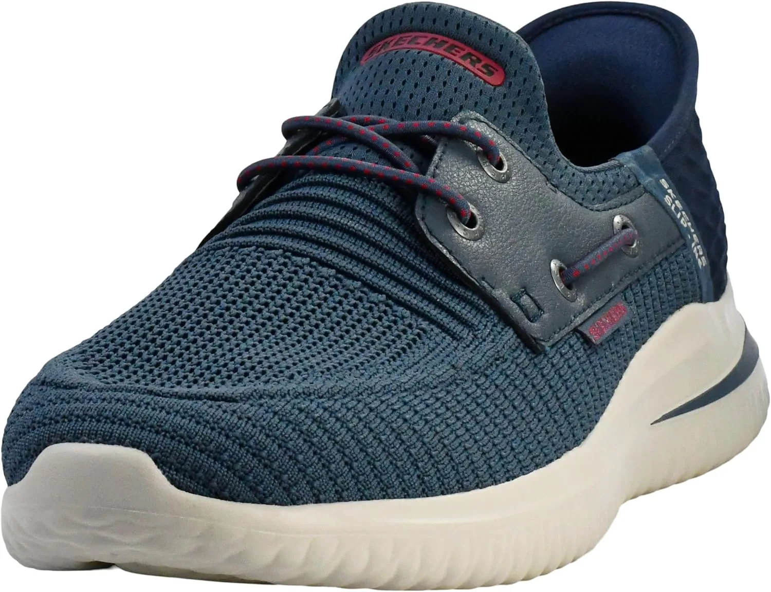Мужские кроссовки Skechers Streetwear Delson 3.0 - Roth с низким профилем и шнурками-бинджи, синий