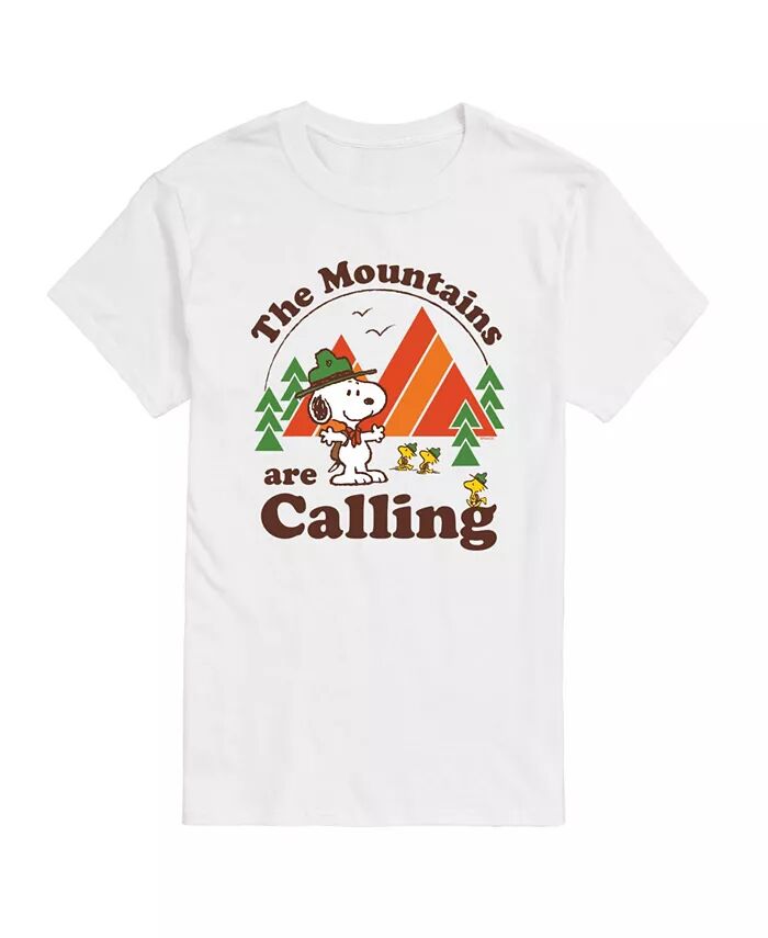 

Мужская футболка Peanuts Mountains Calling AIRWAVES, белый
