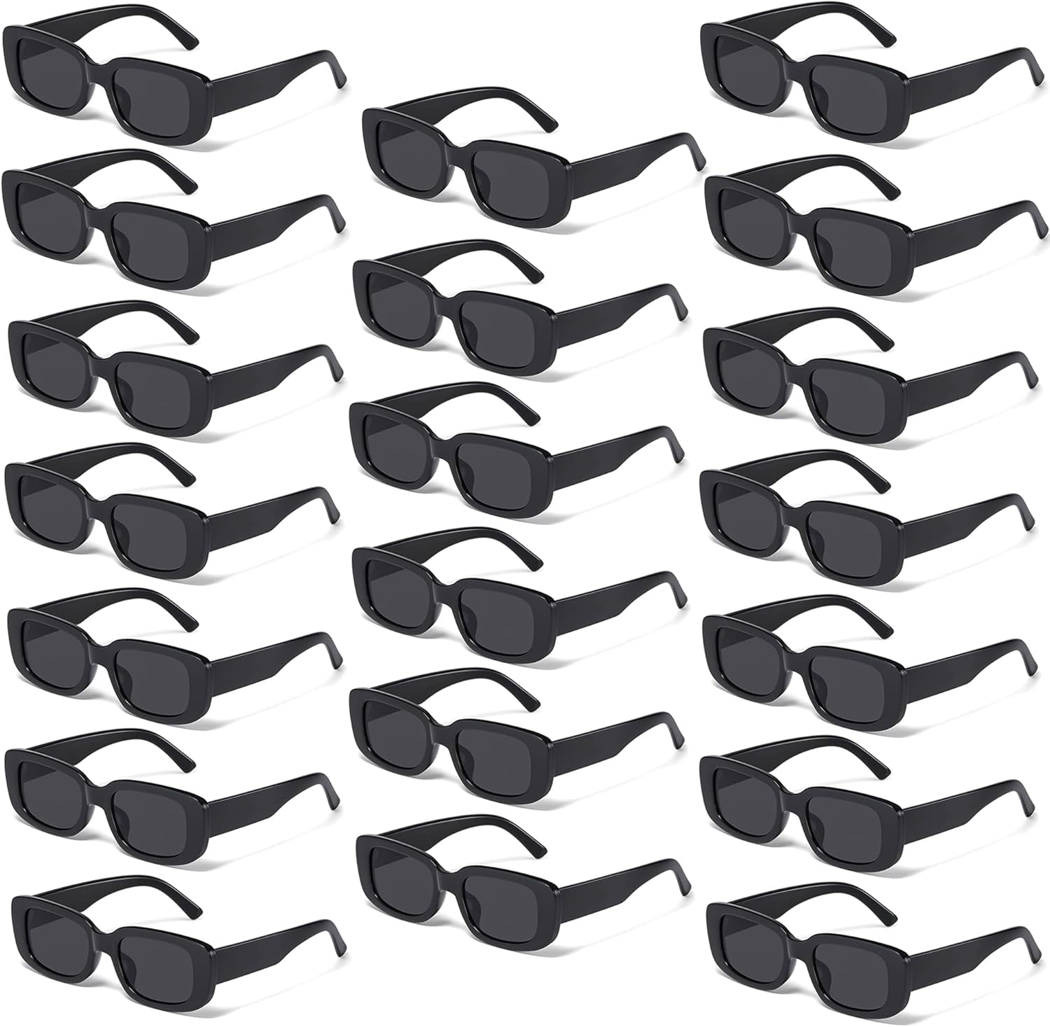 

Солнцезащитные очки Fsmiling для женщин, оптовая продажа, сувениры для вечеринок, солнцезащитные очки в стиле 90-х, карнавальные очки - набор из 10/20 штук, 20pack Black Sunglasses