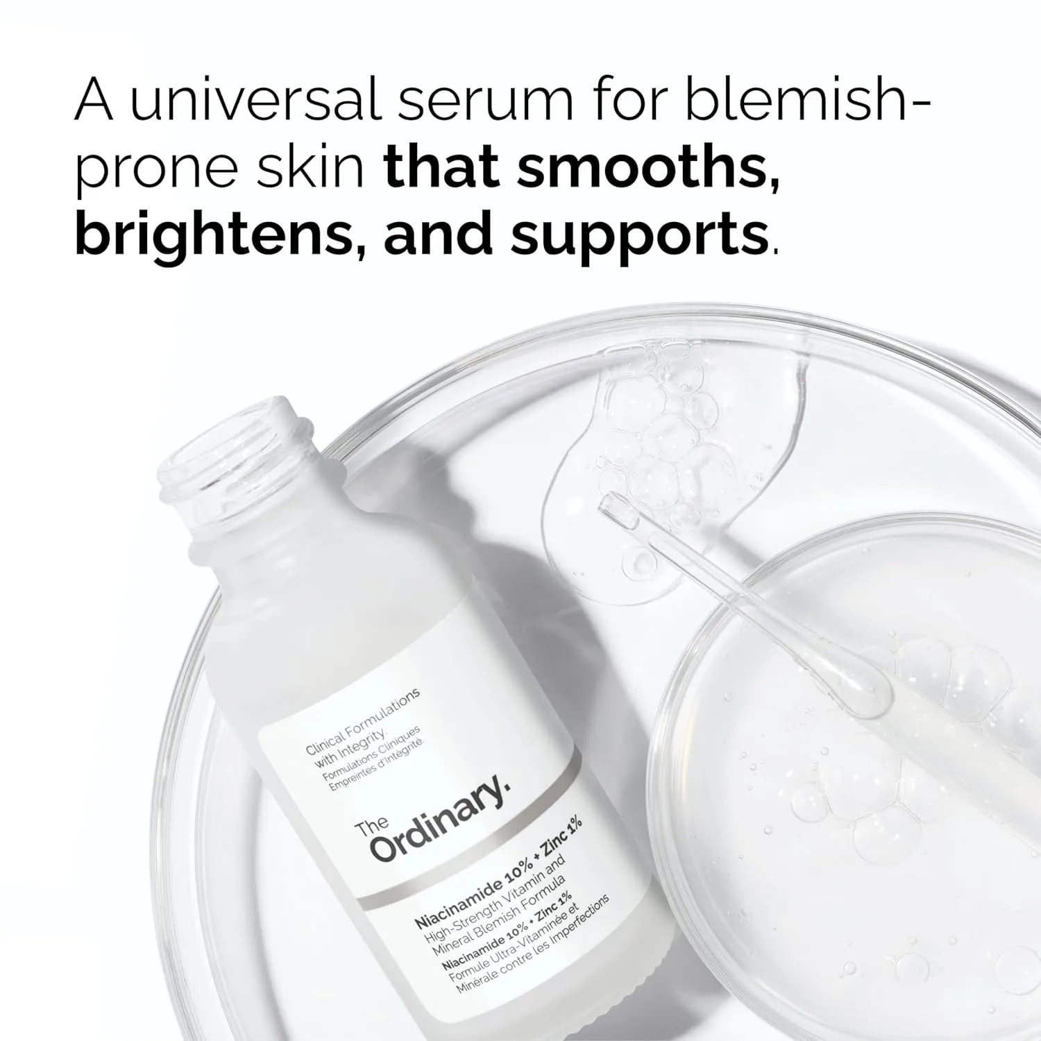 The Ordinary Pore Control Collection Набор для ухода: маска с салициловой кислотой 2%, ниацинамид 10% + цинк 1%, очищающее средство со скваланом, увлажняющий крем с натуральными факторами увлажнения + гиалуроновая кислота — фото 4