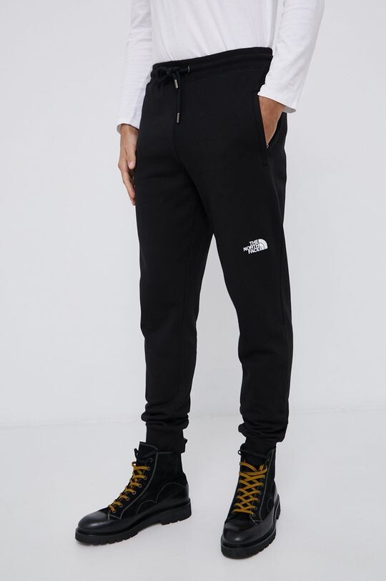 

Хлопковые брюки The North Face, черный