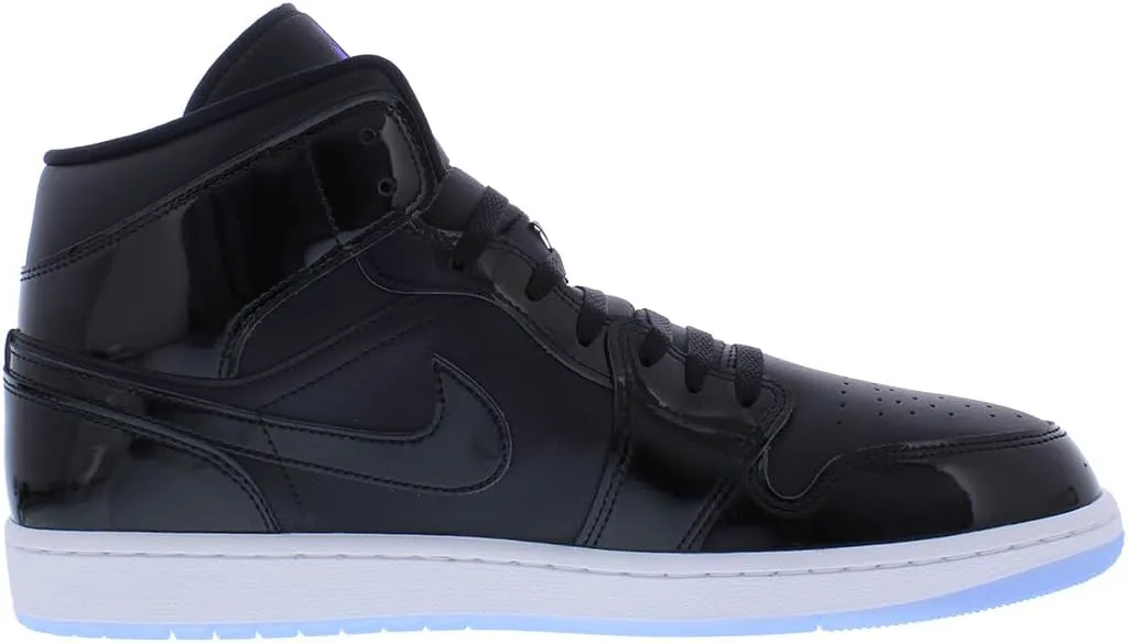 Мужские кроссовки Nike Air Jordan 1 Mid, черно-белый — фото 3