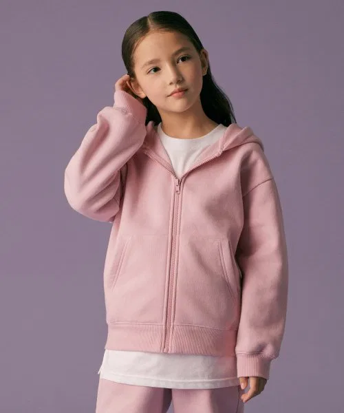 Детская худи-куртка на молнии MUSINSA STANDARD KIDS, индийский розовый