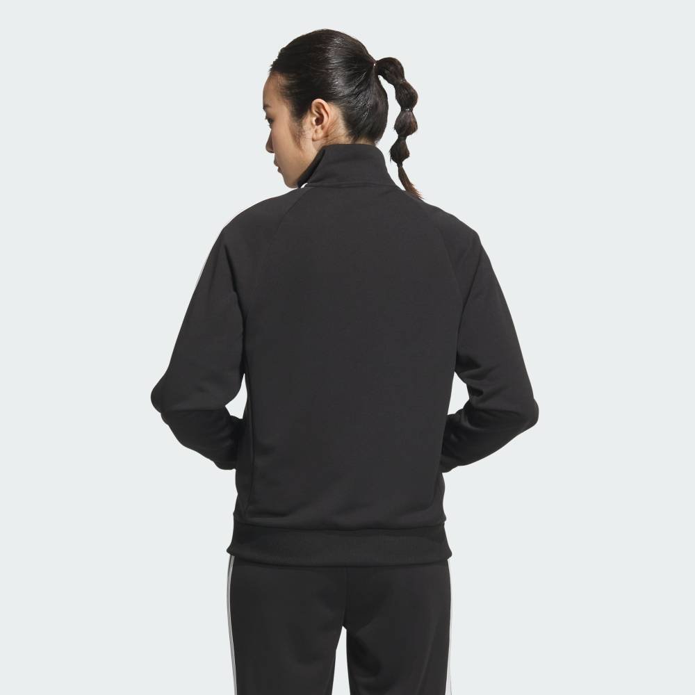 Спортивная футболка с тремя полосками, свободного кроя, двойной вязки. Adidas, black — фото 2