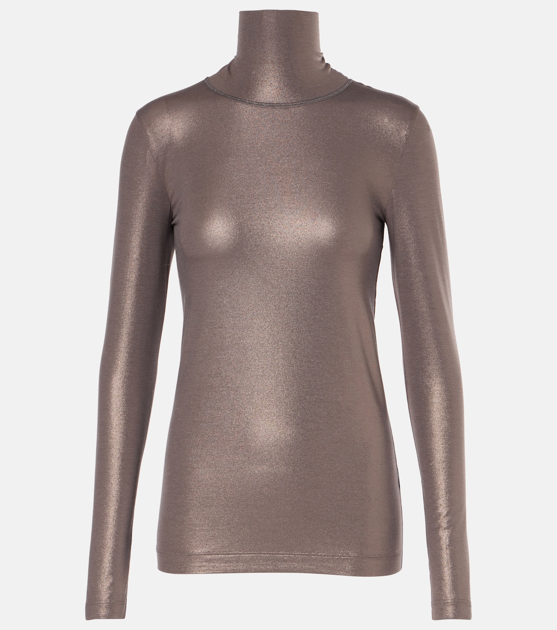 

Водолазка из смесовой хлопковой ткани Brunello Cucinelli, Chocolate Brown