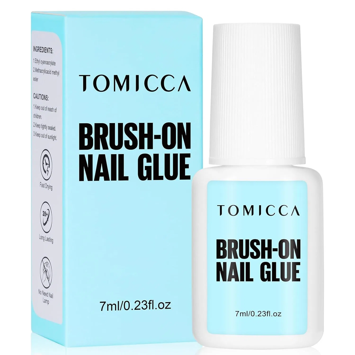 Клей для накладных ногтей TOMICCA с кисточкой Tomicca, Quick-Drying Nail Glue, 1 X 7 G