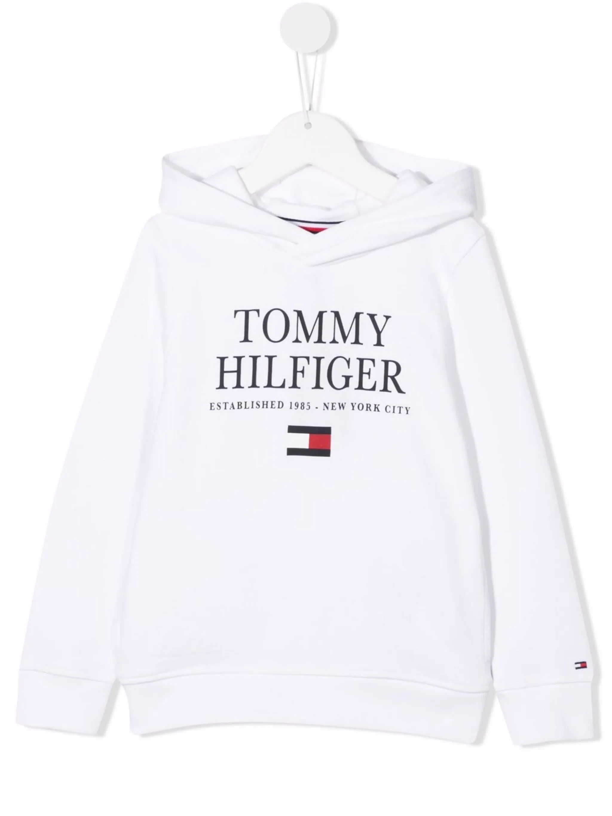 

Худи из органического хлопка с логотипом Tommy Hilfiger Junior, белый