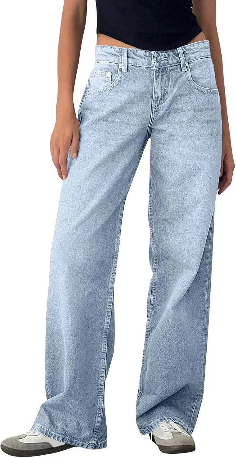 

Джинсы для женщин High Waisted Straight Leg MGWTFZDL