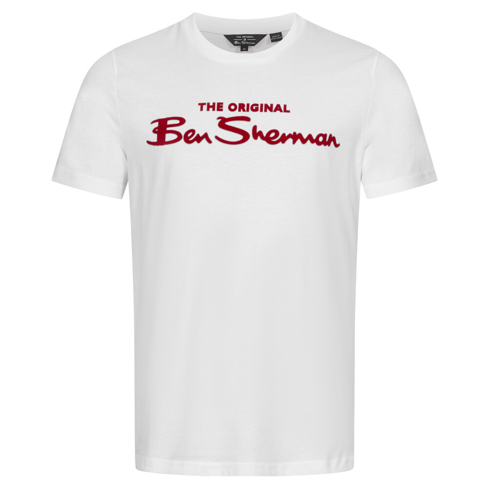 

Мужская футболка BEN SHERMAN с флокированным логотипом