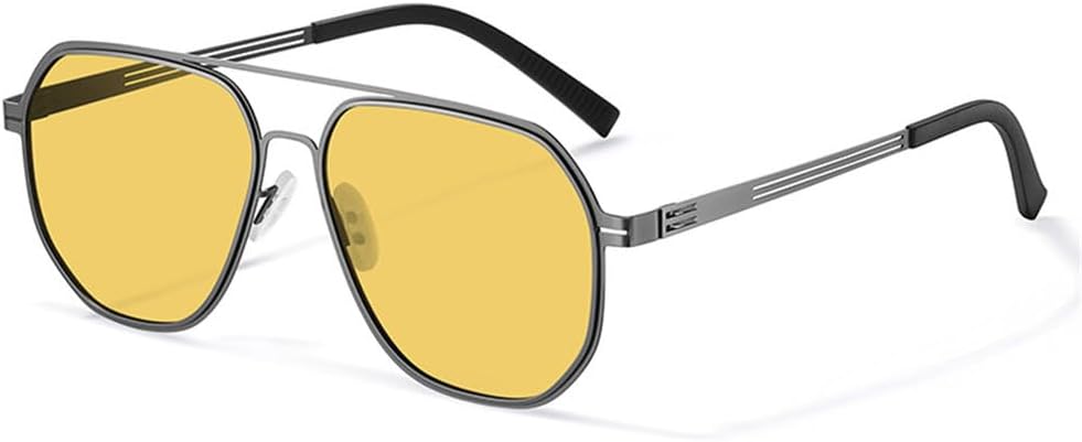 

Мужские поляризационные солнцезащитные очки для вождения, защита от ультрафиолета UV400, антибликовые люнеты De Conduite Homme Avec Vision Nocturne, очки для водителя PRSTNN, Gun Night Vision