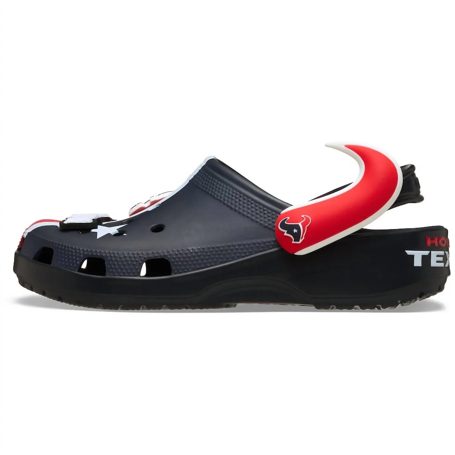 Crocs Мужские классические сабо Houston Texans, сине-красные — фото 4