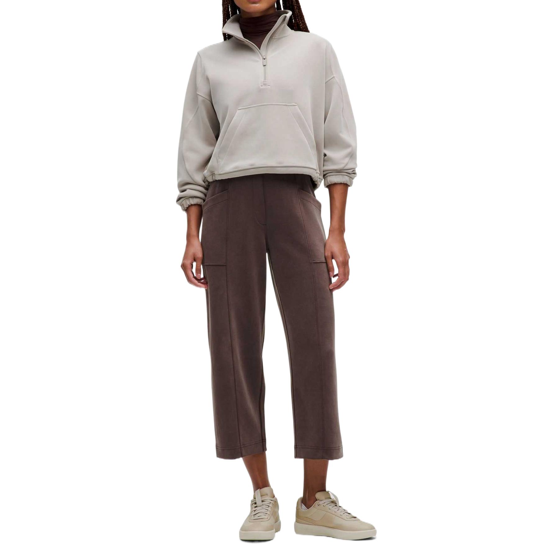 

Мягкие стрейчевые повседневные брюки для женщин Lululemon, коричневый