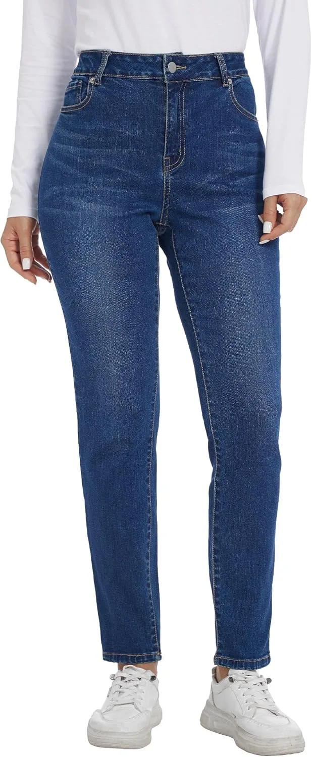 

LICTZNEE джинсы для женщин High Waist, Skinny Stretch, Slim Fit с карманами и эффектом подтяжки