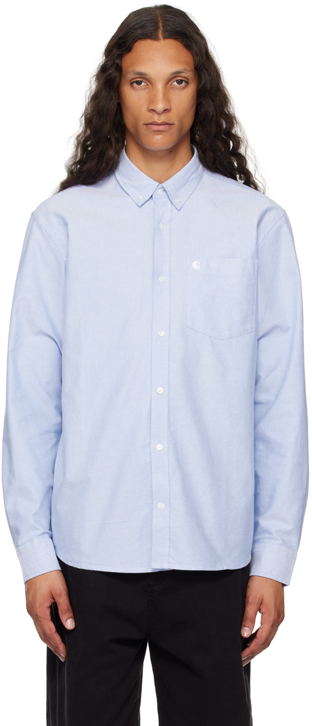 

Синяя вышитая футболка с логотипом C Carhartt Work In Progress