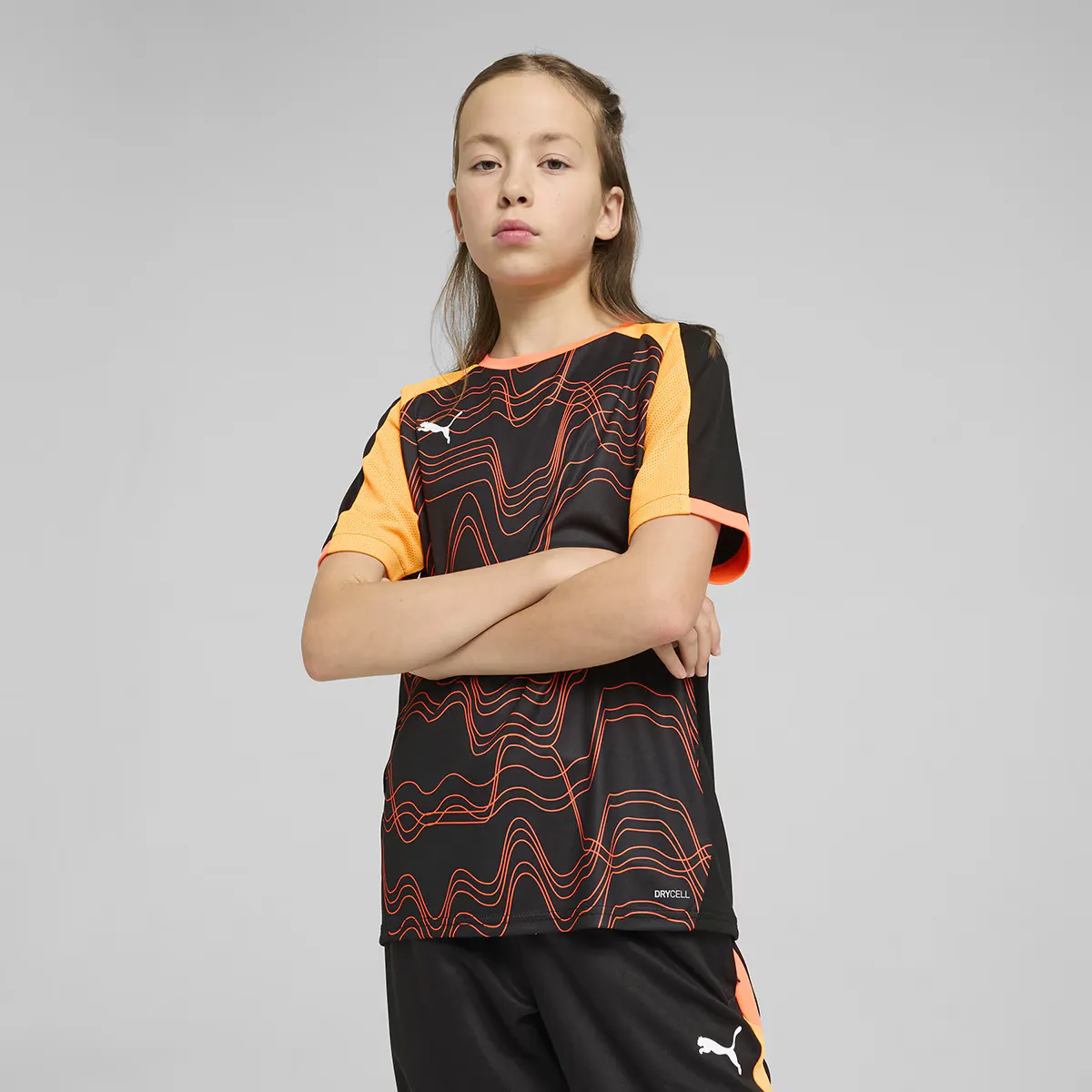 

Индивидуальная детская футболка LIGA Graphic Jersey Jr Puma, черный