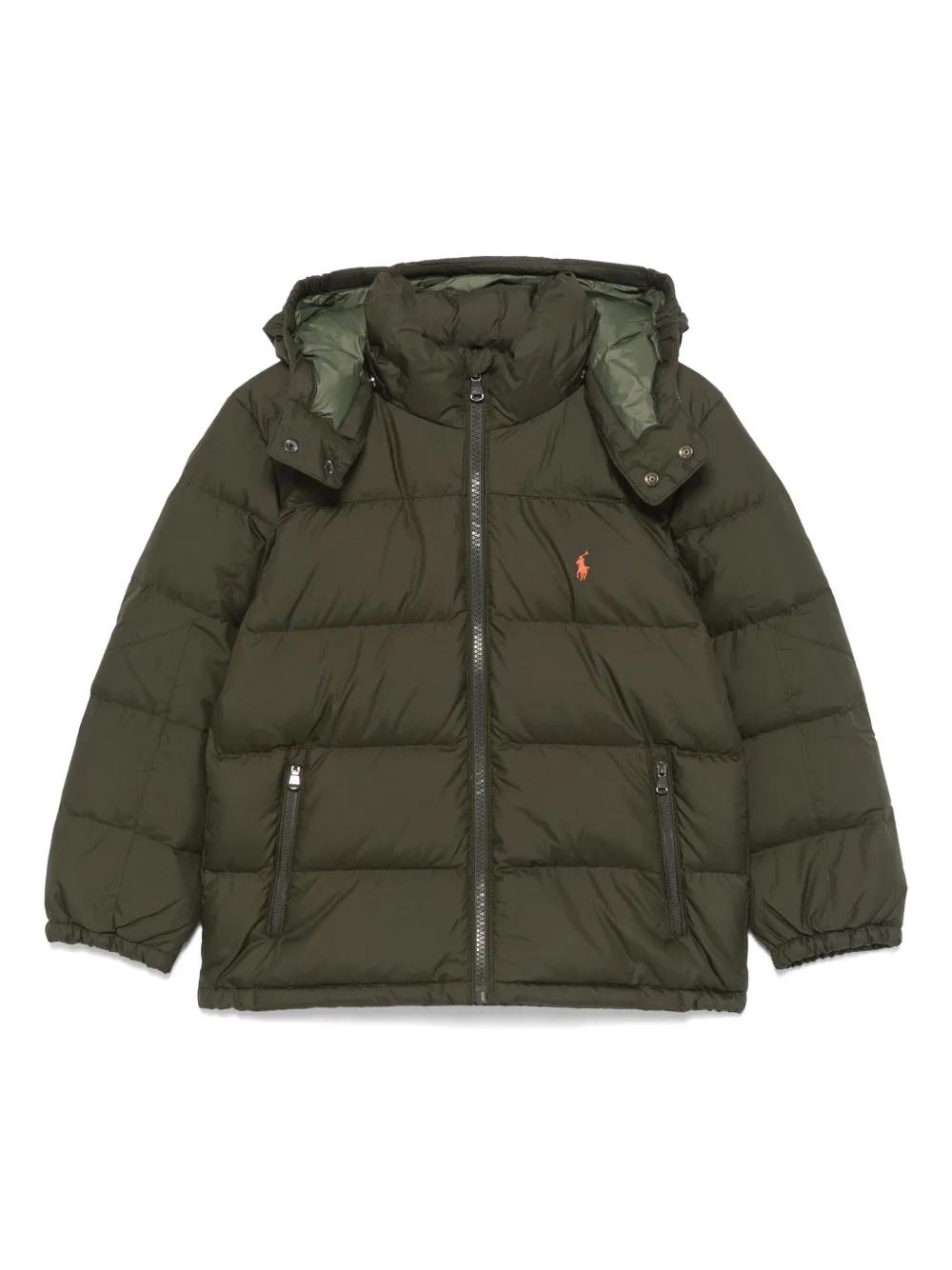 

Пуховик из рипстопа Polo Ralph Lauren Kids, зеленый