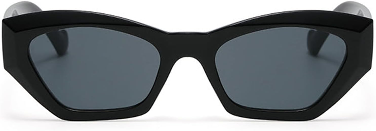 

Солнцезащитные очки COTIA в стиле ретро «кошачий глаз» для женщин и мужчин, модные, с неровными многоугольными линзами, с оригинальным дизайном, популярные в путешествиях, Black