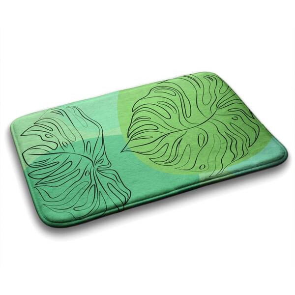 

Коврик для ванной Tulup Monstera Blätter, 75x1x75 см, зеленый