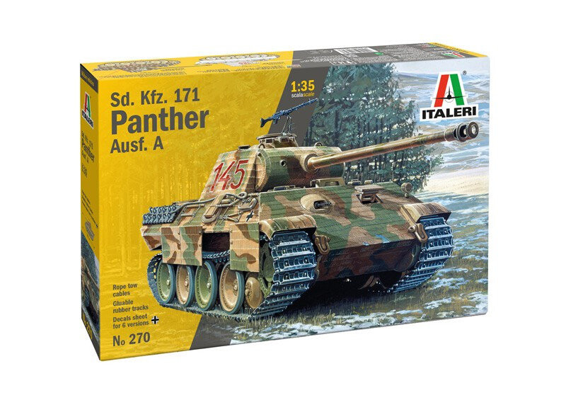 

Пластиковая модель Sd.Kfz.171 Panther Ausf. 1/35 Italeri