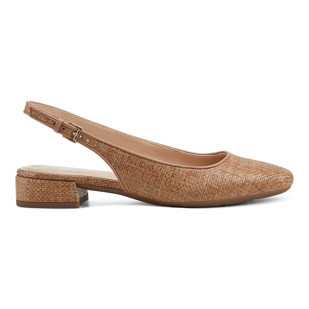 Женские туфли-лодочки Easy Spirit Cassius с открытой пяткой, цвет Caramel Woven — фото 2