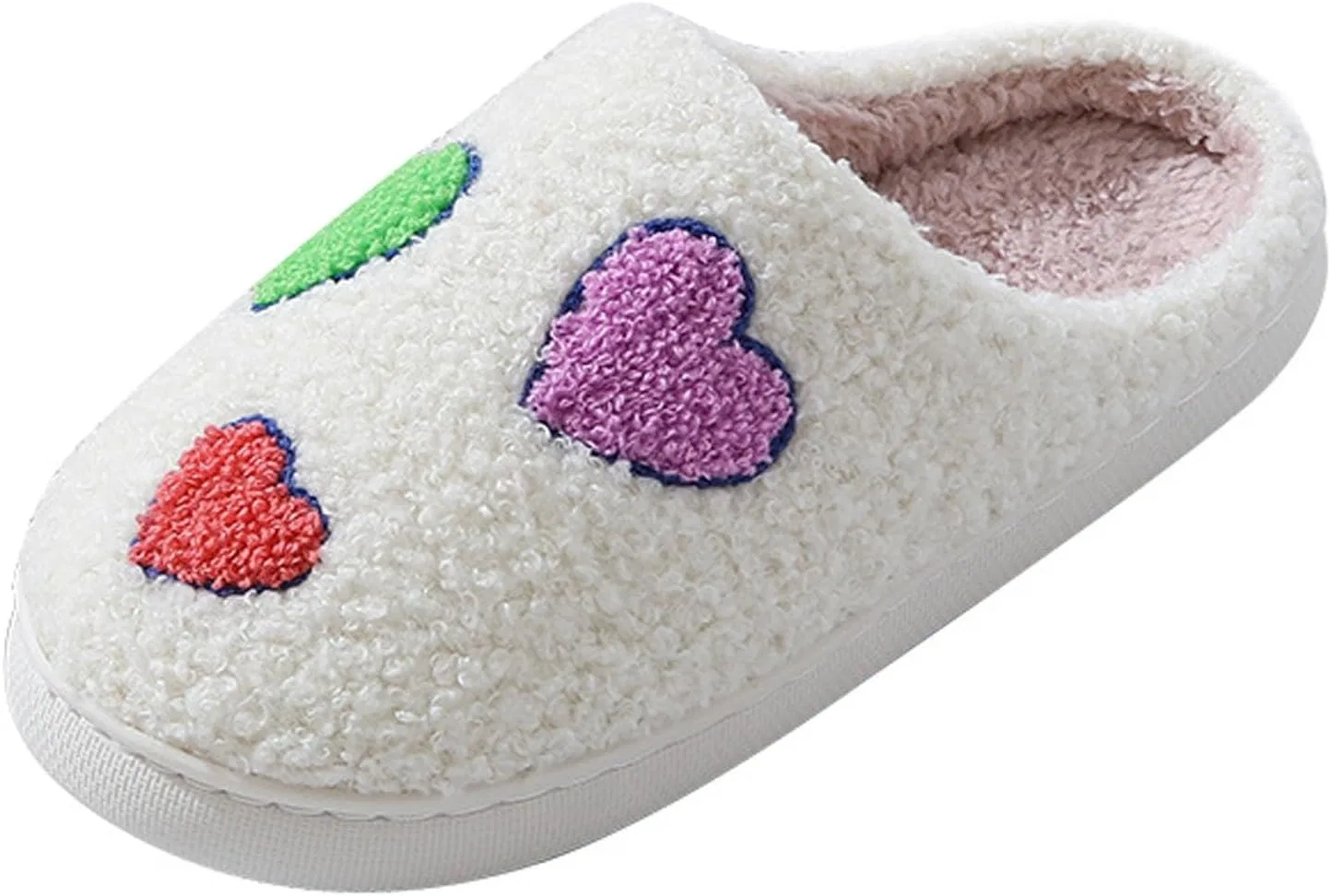Hausschuhe Damen Warm - Süße Plüsch Furry Flauschige Домашние тапочки Warme Männer Aesthetic Lustig Hauspantoffeln Winter Offen Hausschlappen F SKFLABOOF, 008A White