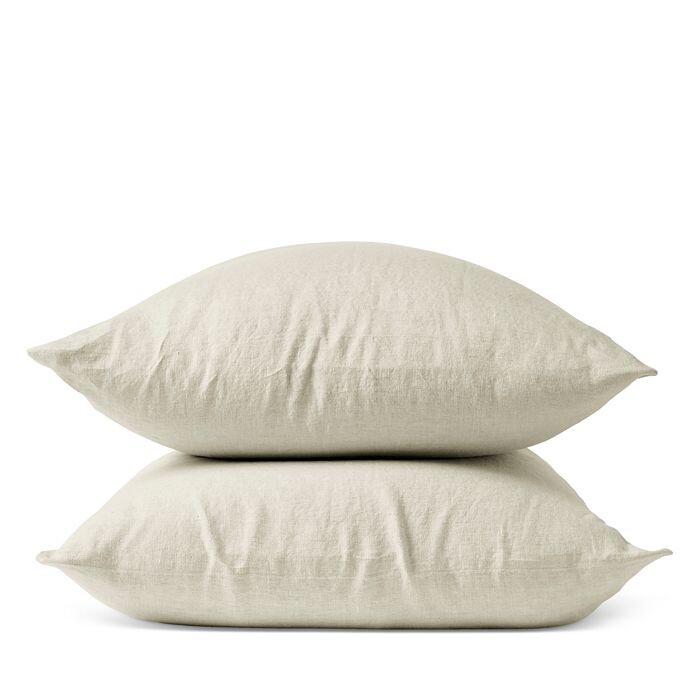 

Подушка Relaxed Linen Standard Sham Coyuchi, синий