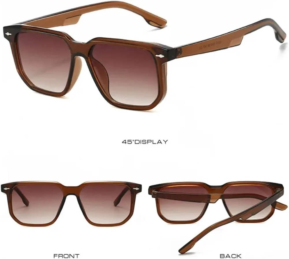 

Солнцезащитные очки с защитой UV400 | Заклепки, зелено-серые | для женщин и мужчин, для занятий спортом на открытом воздухе и вождения DSVIGF, Clear Leopard Tea