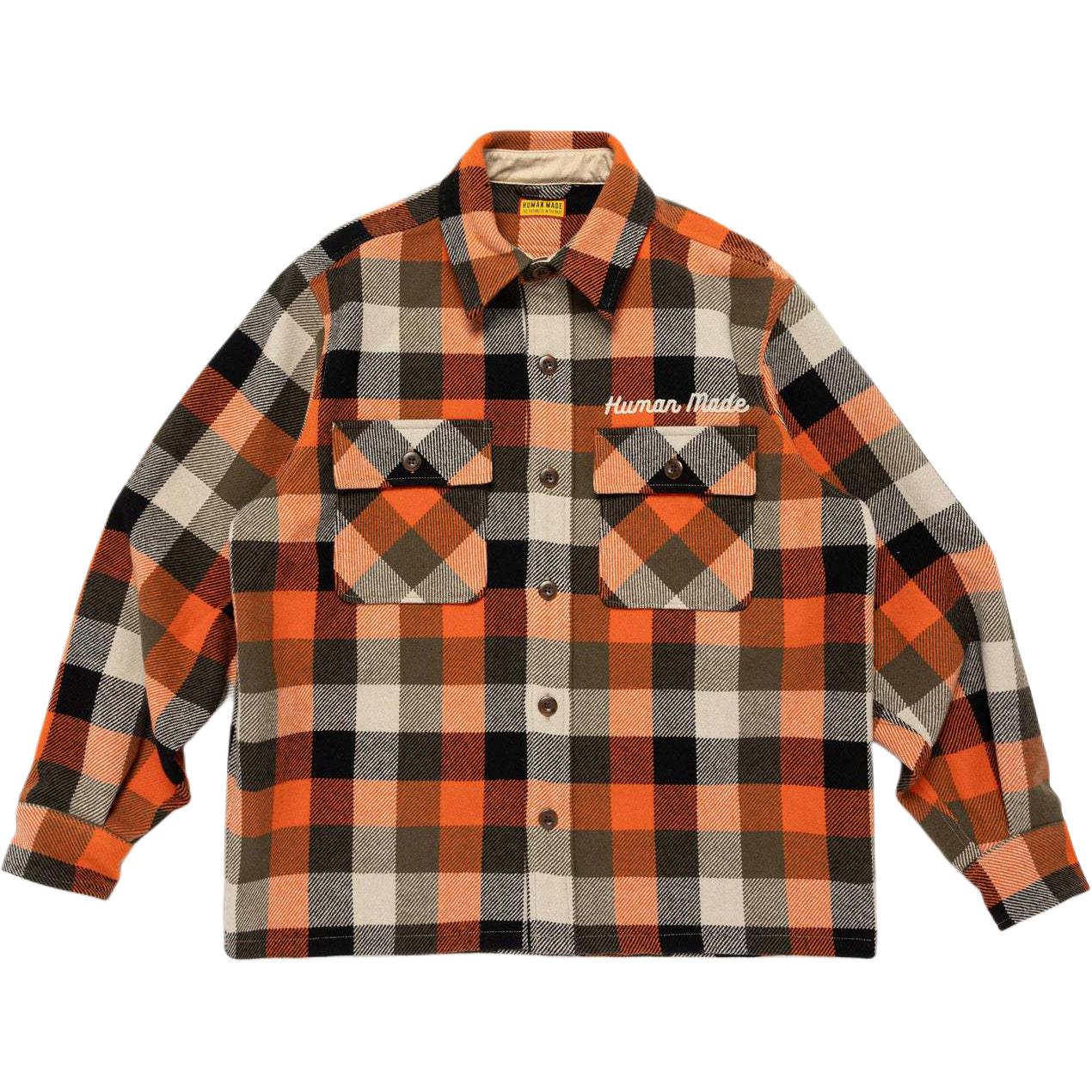 

Рубашки FW25 Унисекс с отложным воротником, средней толщины, другие Human Made, оранжевый