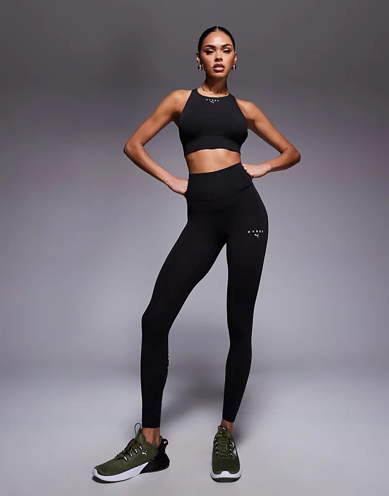 

Колготки Puma x Hyrox shapeluxe длиной 7/8 в черном цвете Puma