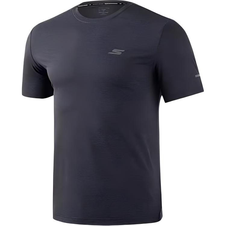 

Skechers Футболка мужская угольно-черная Carbon Black, Черный, Skechers Футболка мужская угольно-черная Carbon Black