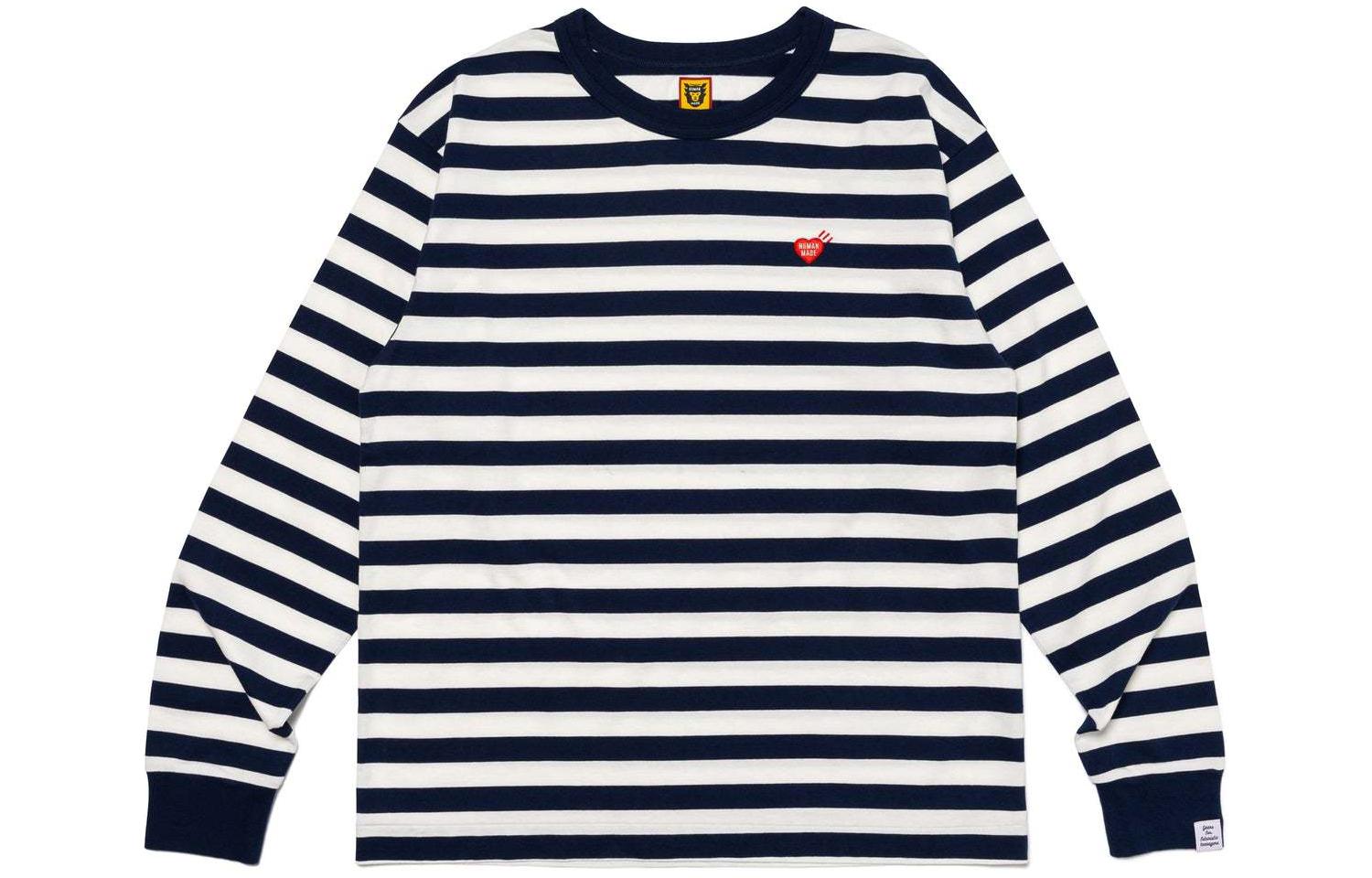 

Полосатая футболка с длинными рукавами HUMAN MADE, белый